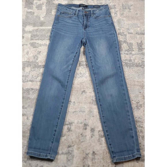 Judy Blue Denim - Judy Blue Relaxed Fit Stretch Logo Jeans Women's Blue Denim Sz 28x26